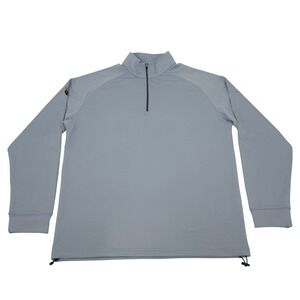 Dunning Golf Sweatshirt Men's XL Light Blue Long Sleeve 1/4 Zip Chevy Chase Club